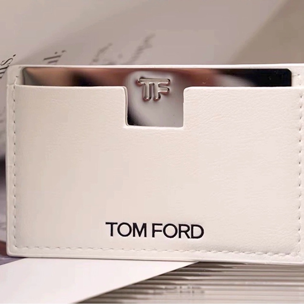 Tom Ford White Card Holder/Mirror